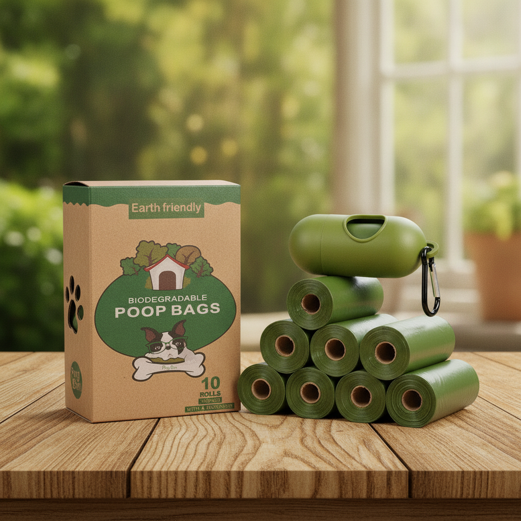 Biodegradable pet waste bags