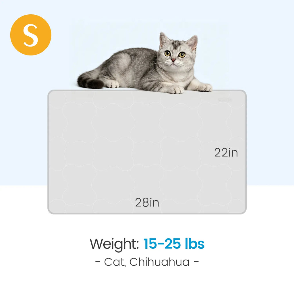Extra Large Self-Cooling Pet Mat 47" x 32" for Large Dogs and Cats – Breathable and Washable Summer Pad