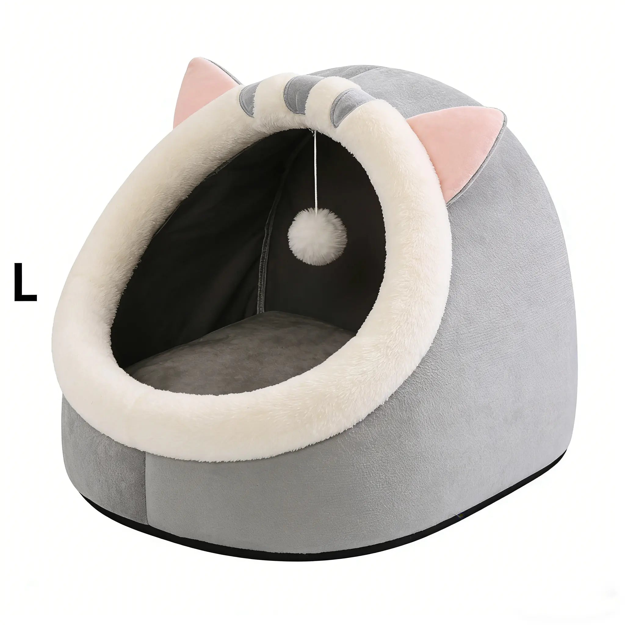 Cozy Cat Cave Bed - Plush Enclosed Hideaway for Small Cats & Kittens, Perfect for Indoor Comfort!