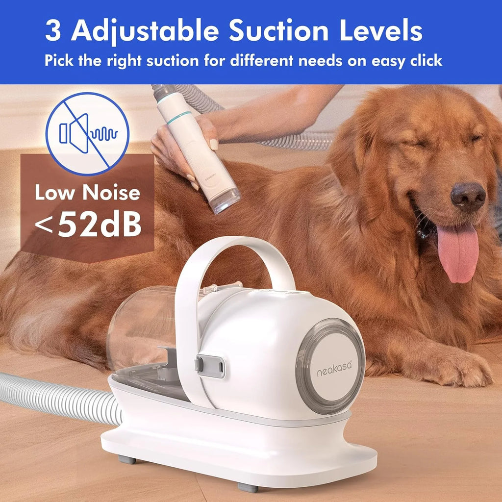 Low Noise Neabot P1 Pro Dog Grooming Kit with Vacuum, 5-In-1 Pet Clippers