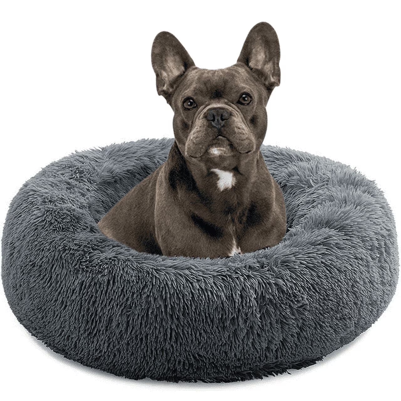 Calming Donut Dog Bed Anti-Anxiety, Self Warming