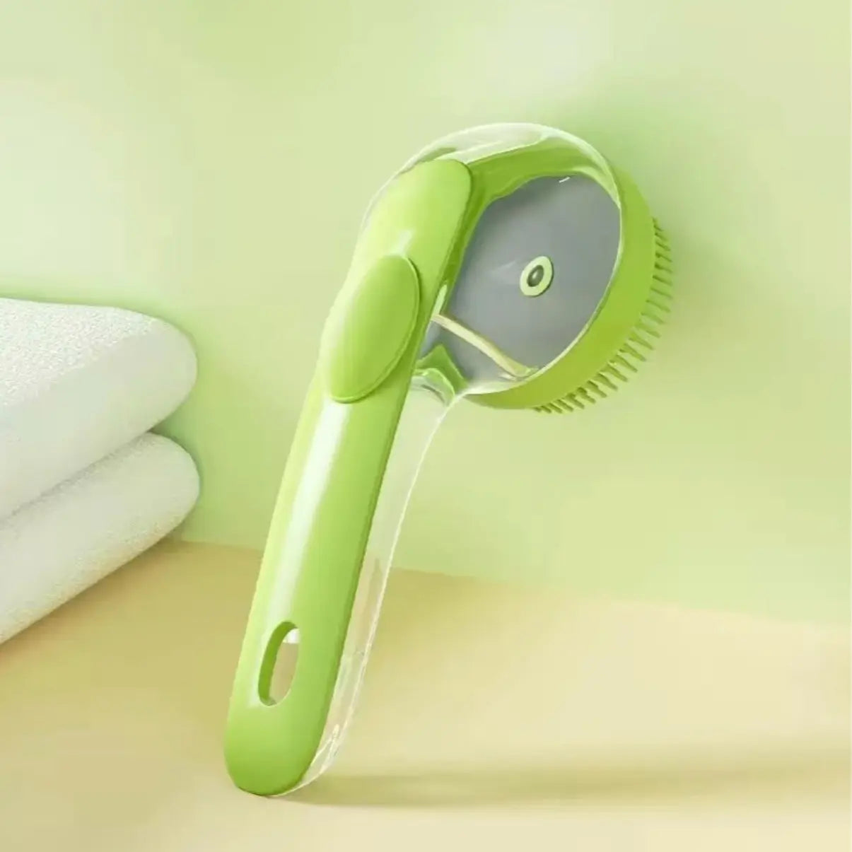 2026 Professional 2-in-1 Pet Bath and Grooming Brush with Built-in Shampoo Dispenser for Effortless Bathing and Massage for Dogs and Cats
