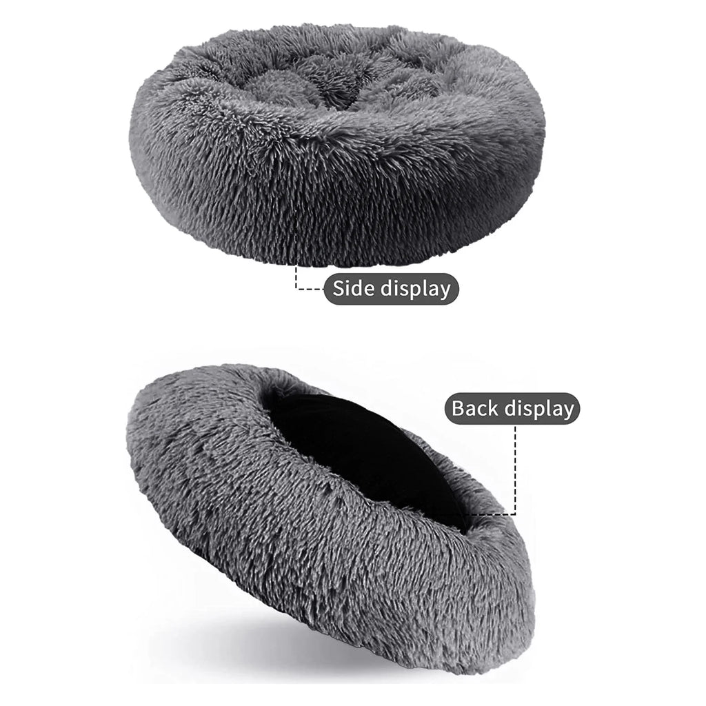 Calming Donut Dog Bed Anti-Anxiety, Self Warming