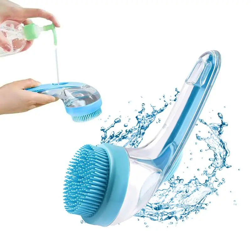 2026 Professional 2-in-1 Pet Bath and Grooming Brush with Built-in Shampoo Dispenser for Effortless Bathing and Massage for Dogs and Cats