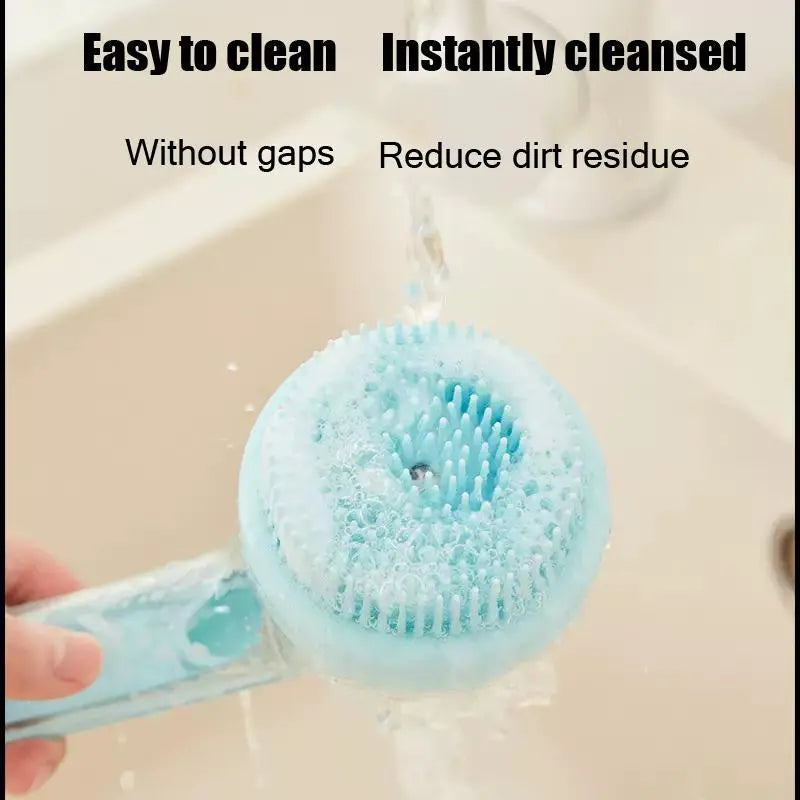 2026 Professional 2-in-1 Pet Bath and Grooming Brush with Built-in Shampoo Dispenser for Effortless Bathing and Massage for Dogs and Cats