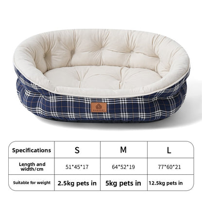 Plush Dog Bed with Cooling Pad Option
