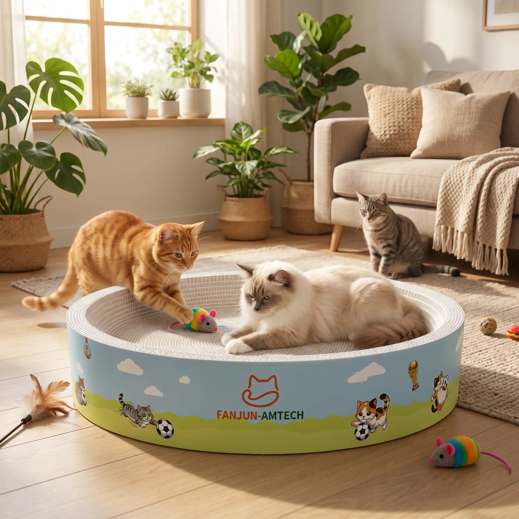 Discover the Ultimate 2-in-1 Cat Scratching Nest: Cozy Bed and Fun Scratcher for Cats of All Sizes!