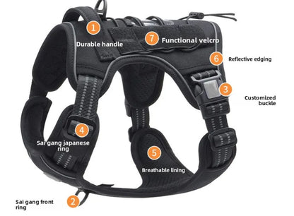 Heavy-Duty Quick-Release Dog Harness + Leash Set