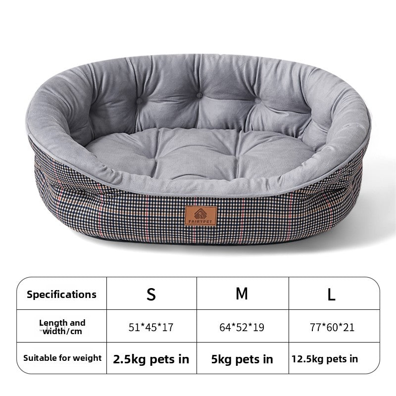 Lit douillet pour chien avec option de coussin rafraîchissant
