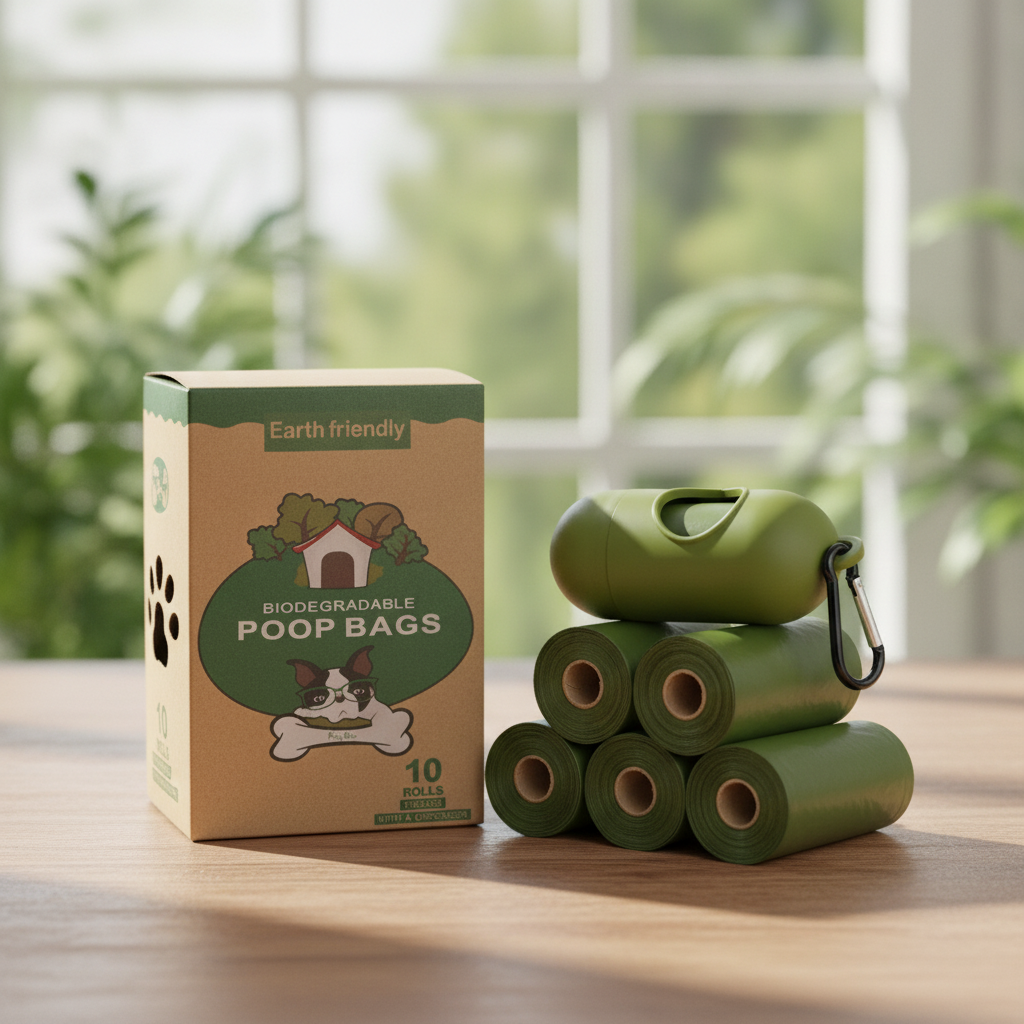 Biodegradable pet waste bags