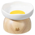 Elevated Cat Bowl with Egg Design