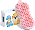 Pet Grooming Shampoo & Massage Brush for Cats & Dogs