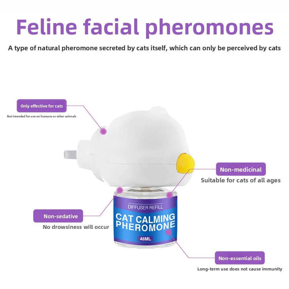 Calming cat pheromone spray