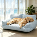 Cooling Ice Bead Pet Sofa with 22℃ Cooling Fabric and Massage Bumps, Durable and Breathable Design for Small to Medium Dogs and Cats