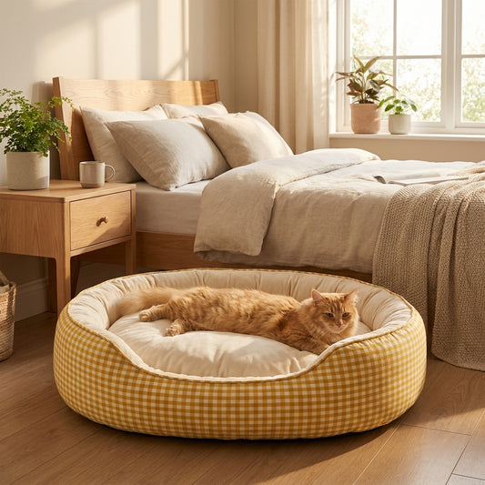 Plüsch-Hundebett mit Kühlkissen-Option