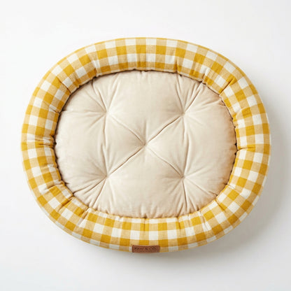 Plush Dog Bed with Cooling Pad Option