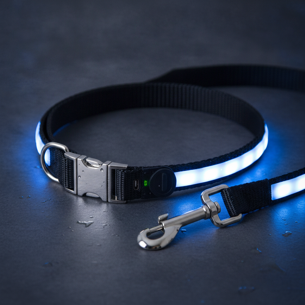 LED Dog collar & leash